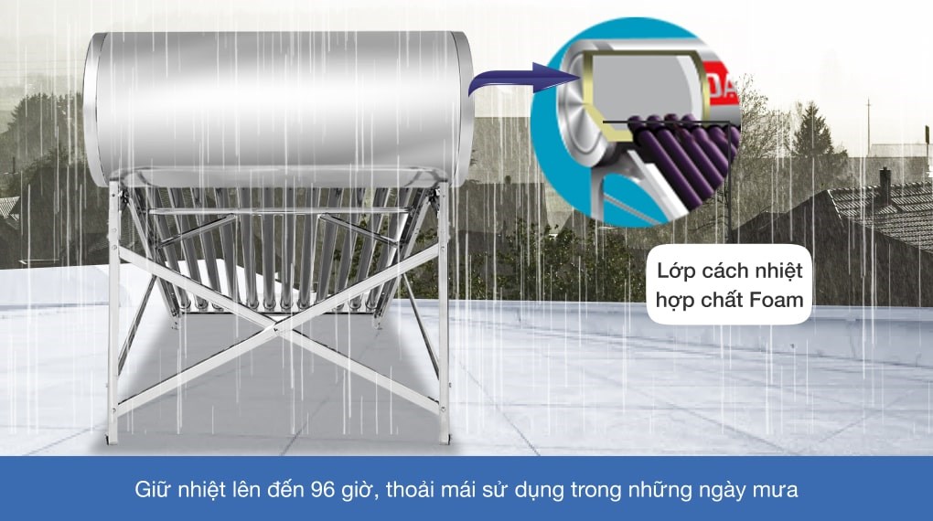 Máy nước nóng năng lượng mặt trời Đại Thành 130 lít Classic 58-12