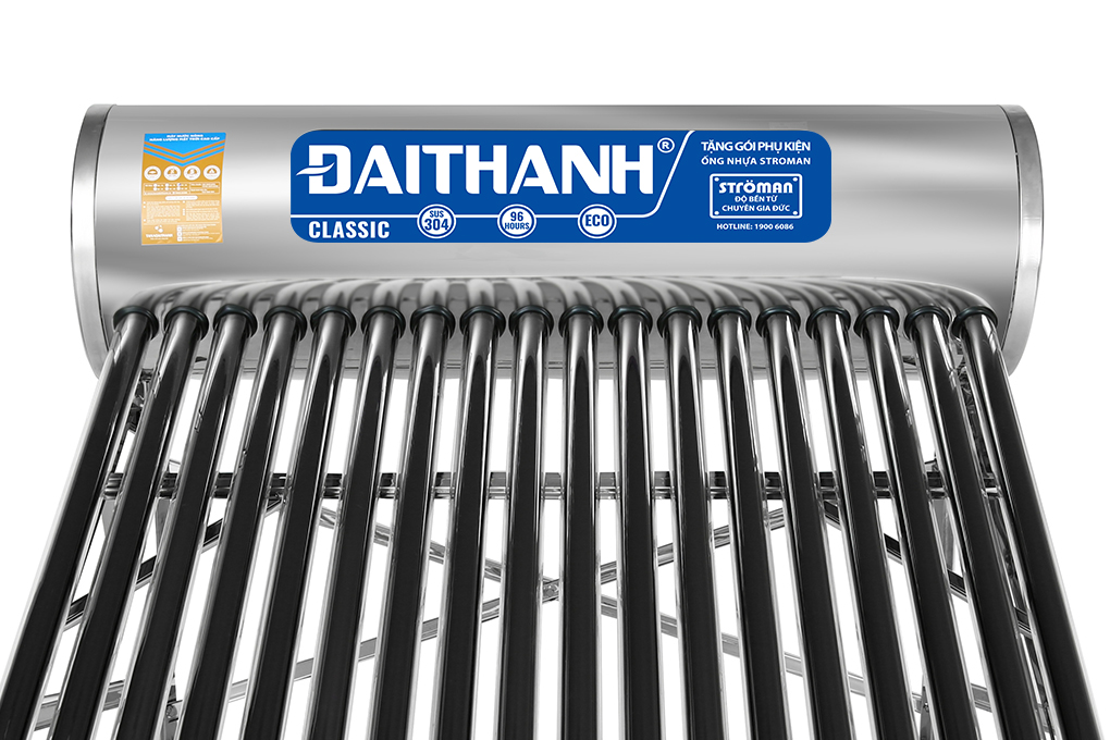 Máy nước nóng năng lượng mặt trời Đại Thành 180 lít Classic 58-18 Màu Xám