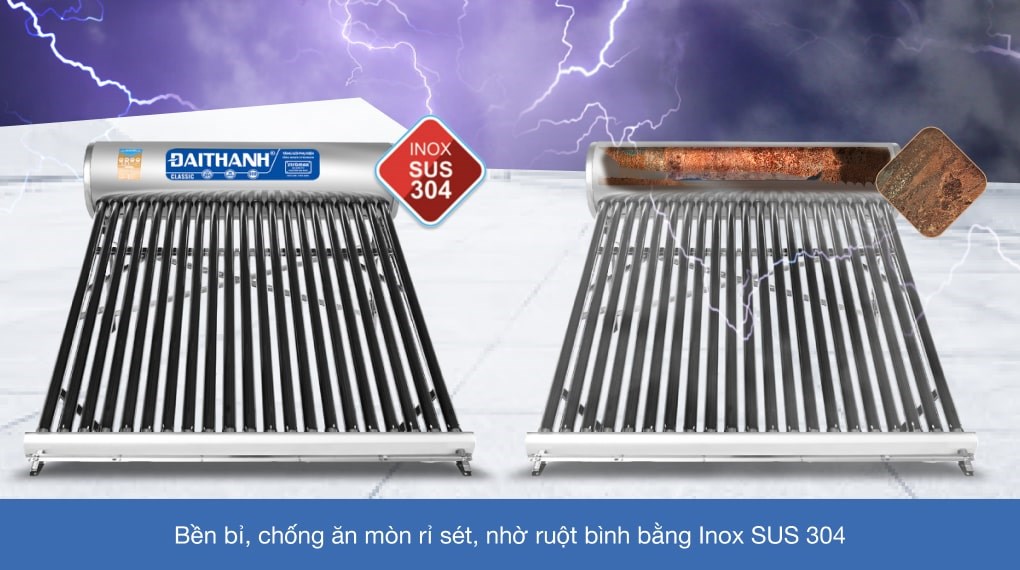 Máy nước nóng năng lượng mặt trời Đại Thành 215 lít Classic 58-21