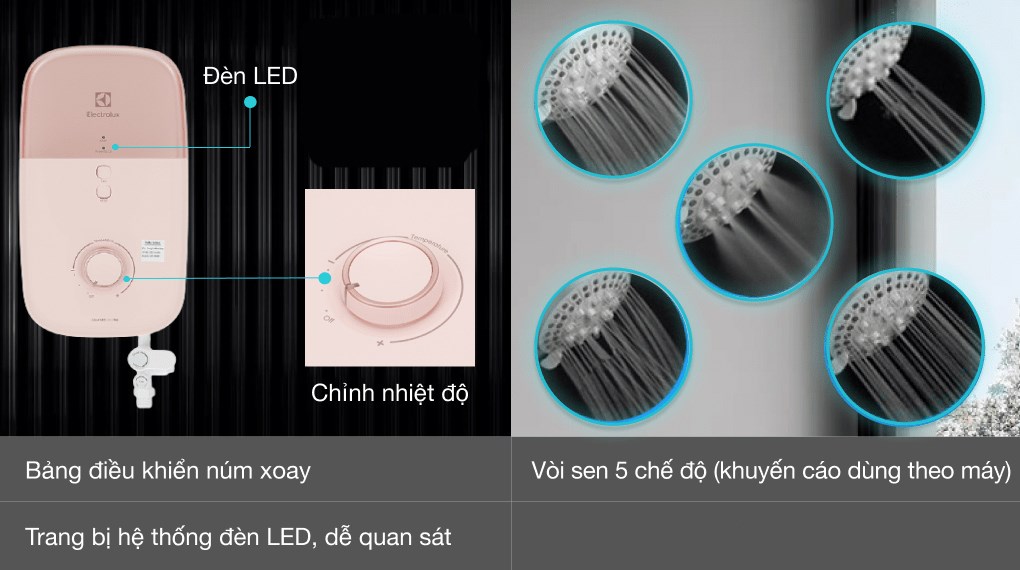 Máy nước nóng trực tiếp Electrolux 4500W EWE451LB-DPX2