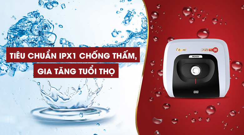 Tiêu chuẩn IPX1 chống thấm, gia tăng tuổi thọ