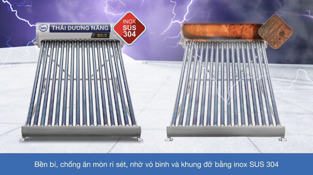 Máy nước nóng năng lượng mặt trời Sơn Hà 160 lít Nano 58-160