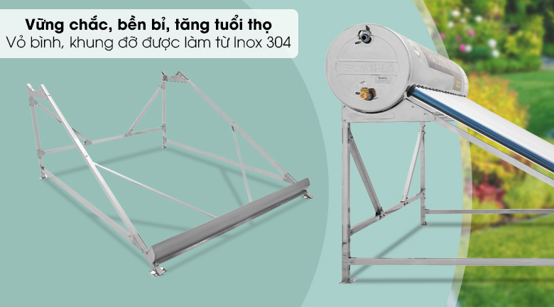Máy nước nóng năng lượng mặt trời Sơn Hà 180 lít Nano 58-180 - 13