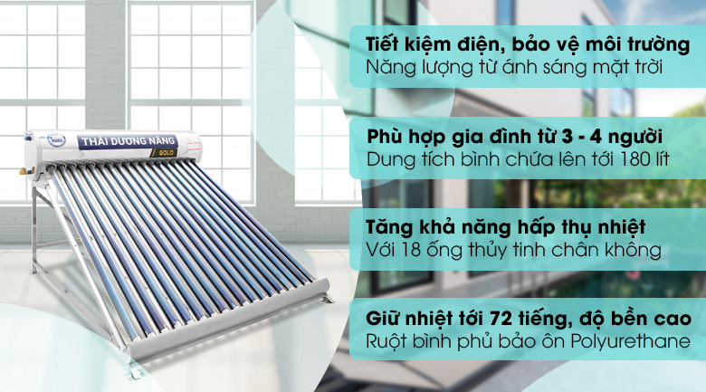 Máy nước nóng năng lượng mặt trời Sơn Hà 180 lít Nano 58-180 - 2