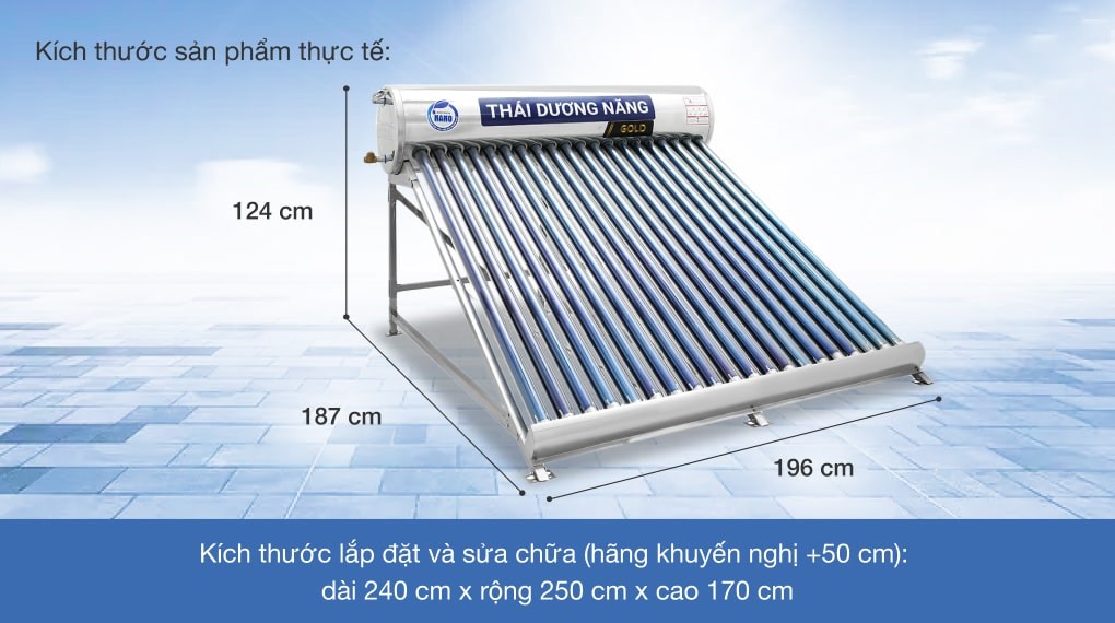 Máy nước nóng năng lượng mặt trời Sơn Hà 200 lít Nano 58-200