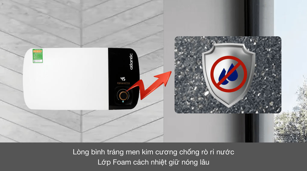 Máy nước nóng gián tiếp Atlantic 20 lít 2500W Neo Max SWH 20H M-2 823017