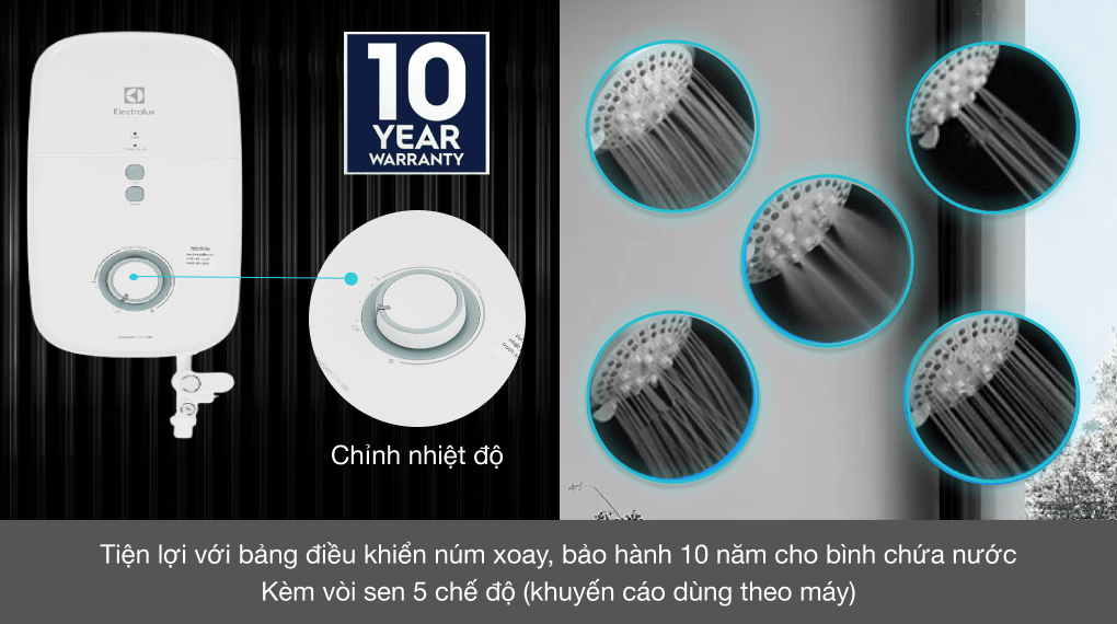 Máy nước nóng trực tiếp Electrolux 4500W EWE451KX-DWB2