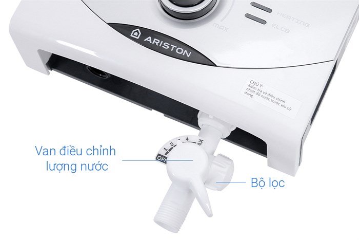 Máy nước nóng trực tiếp Ariston 4500W Aures SM45PE SBS VN Màu Trắng