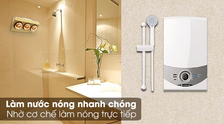 Máy nước nóng Ariston AURES SM45E SBS VN 4500W - Làm nóng trực tiếp