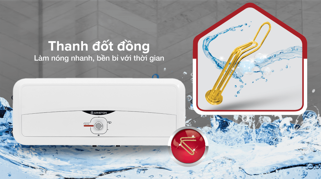 Máy nước nóng gián tiếp Ariston 20 lít 2500W SL2 20 R 2.5FE - MT - 19