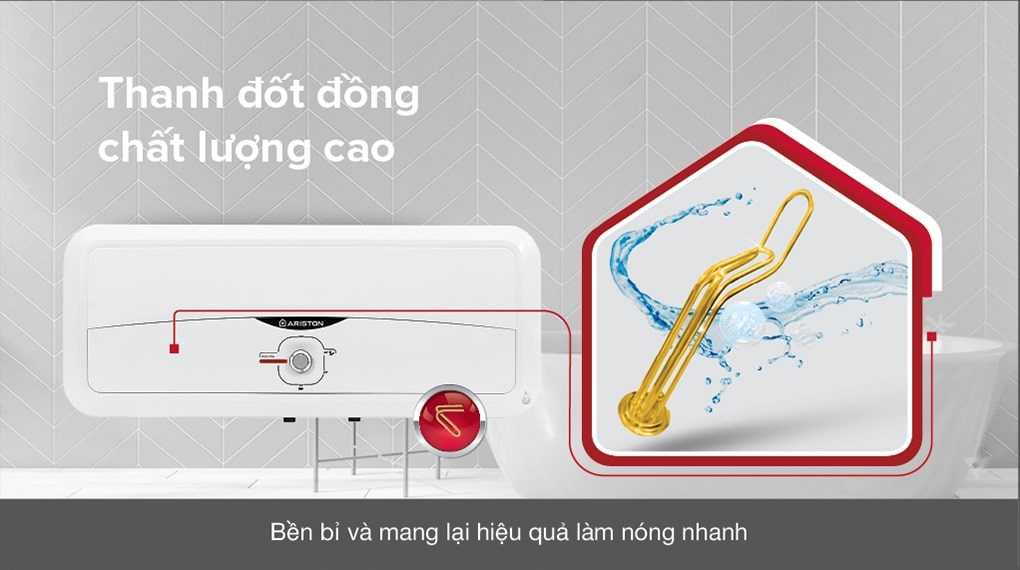 Máy nước nóng gián tiếp Ariston 20 lít 2500W SL2 20 R 2.5FE - MT