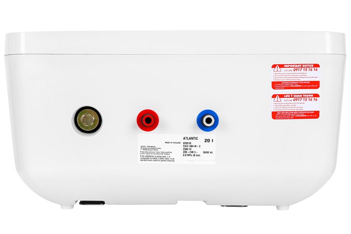 Máy nước nóng gián tiếp Atlantic 20 lít 2500W SWH 20H M-3 NEO PLUS 823019 Màu Trắng
