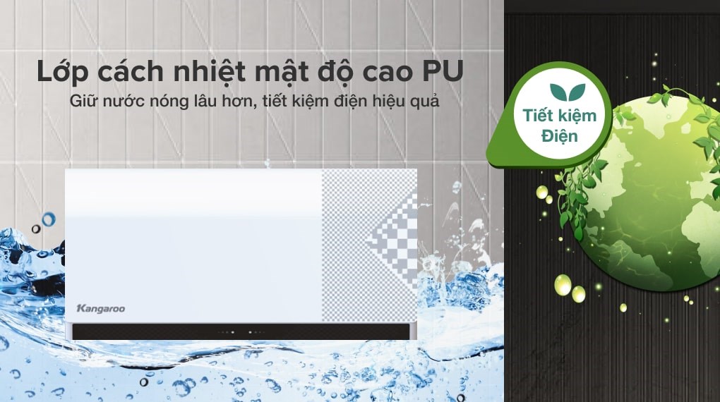 Máy nước nóng gián tiếp Kangaroo 15 lít 2500W KG79A1