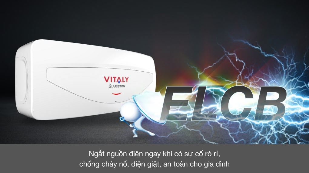 Máy nước nóng gián tiếp Ariston 20 lít 2500W VITALY 20 SLIM 2.5 FE - 3
