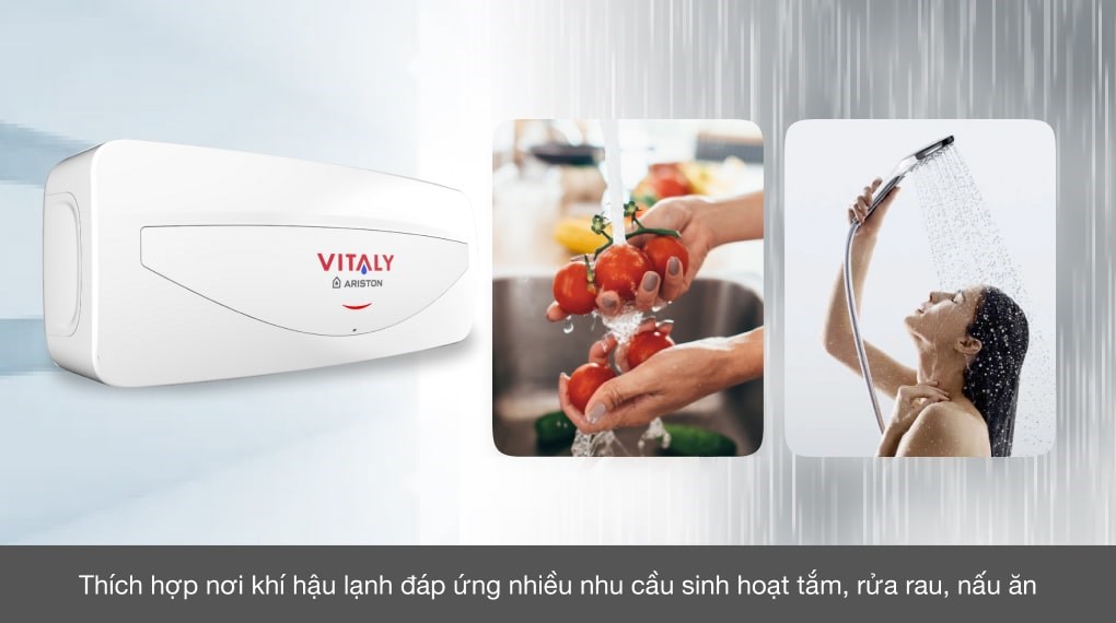 Máy nước nóng gián tiếp Ariston 20 lít 2500W VITALY 20 SLIM 2.5 FE - 7