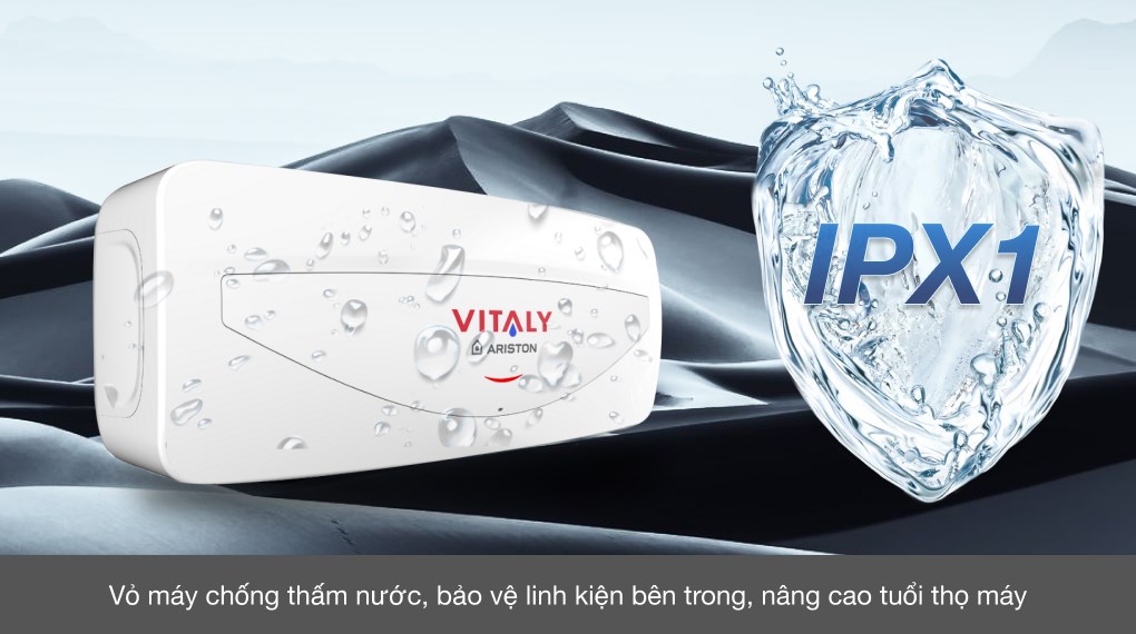 Máy nước nóng gián tiếp Ariston 20 lít 2500W VITALY 20 SLIM 2.5 FE - 11
