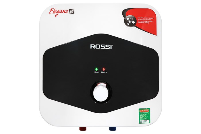 Máy nước nóng gián tiếp Rossi 20 lít Eleganz C REC20SQ Màu Trắng - Đen