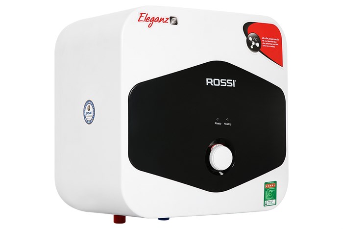 Máy nước nóng gián tiếp Rossi 20 lít Eleganz C REC20SQ Màu Trắng - Đen