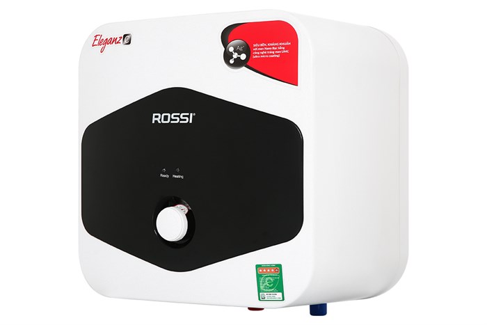 Máy nước nóng gián tiếp Rossi 20 lít Eleganz C REC20SQ Màu Trắng - Đen