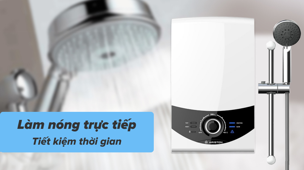 Máy nước nóng trực tiếp Ariston 4500W AURES SMC45PE SBS VN - Làm nóng trực tiếp