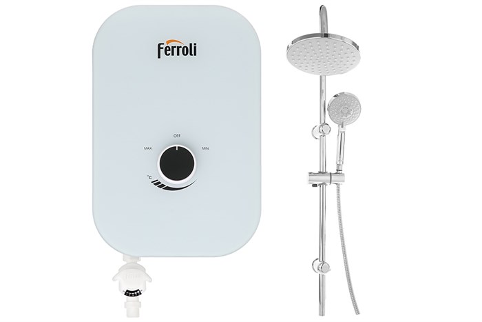 Máy nước nóng trực tiếp Ferroli 4500W MIDO-MXP 4.5S Màu Trắng