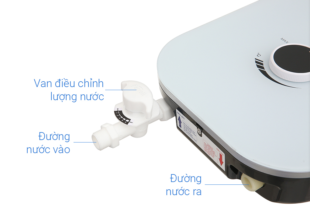 Máy nước nóng trực tiếp Ferroli 4500W MIDO-MXP 4.5S Màu Trắng