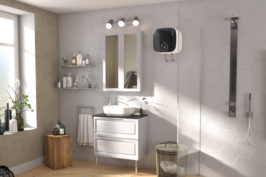 Máy nước nóng gián tiếp Atlantic 30 lít 2500W NANTO PLUS SWH 30A M-N2 Màu Đen - Xám