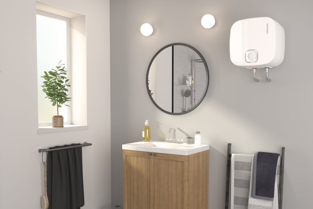 Máy nước nóng gián tiếp Atlantic 30 lít 2500W NANTO LITE SWH 30A M-N1 Màu Trắng