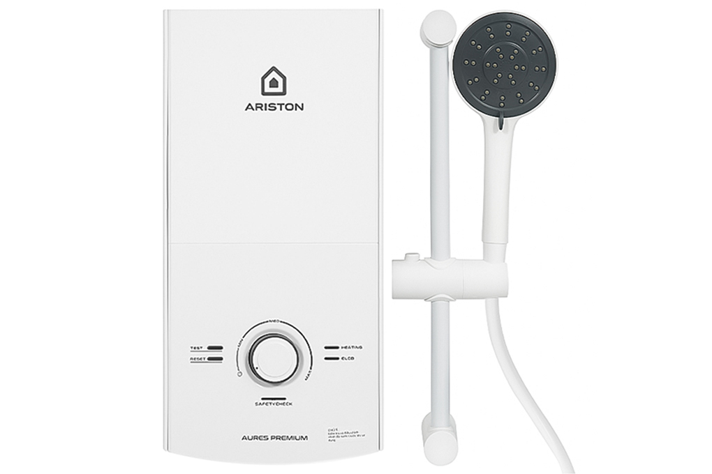 Máy nước nóng trực tiếp Ariston 4500W AURES PREMIUM 4.5 Màu Trắng