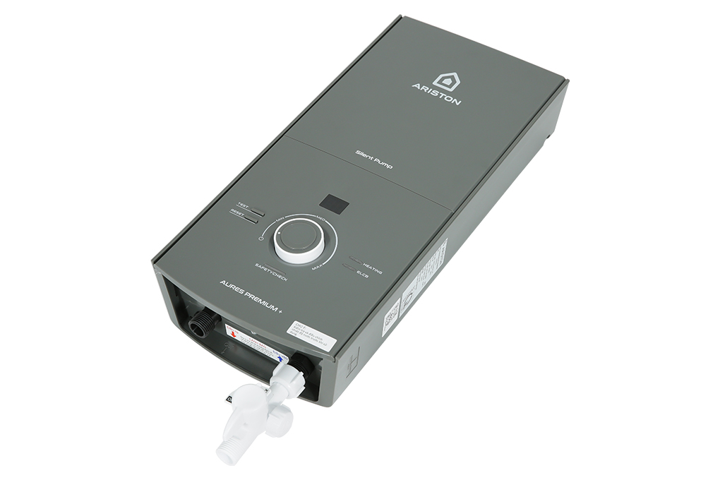 Máy nước nóng trực tiếp Ariston 4500W AURES PREMIUM+ 4.5P Màu Đen - Xám