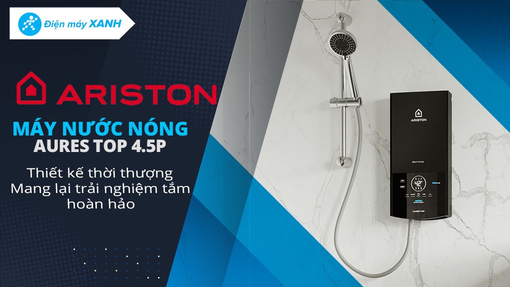 Máy nước nóng trực tiếp Ariston 4500W AURES TOP 4.5P