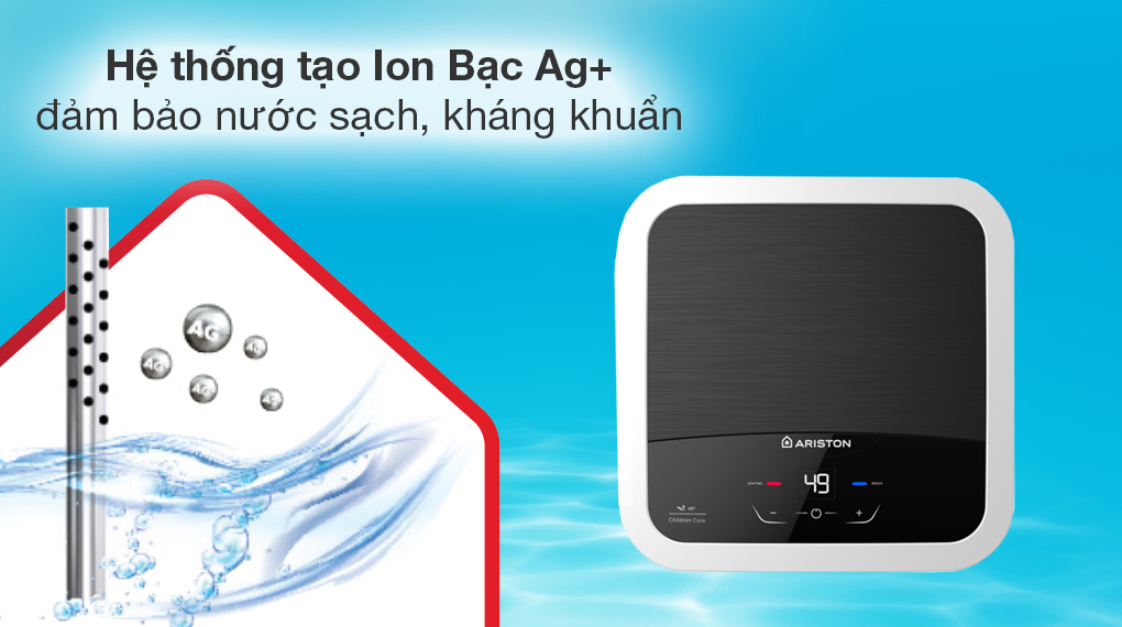 Bình nóng lạnh gián tiếp 30 lít Ariston AN2 30 LUX-D AG+ - Tiện ích