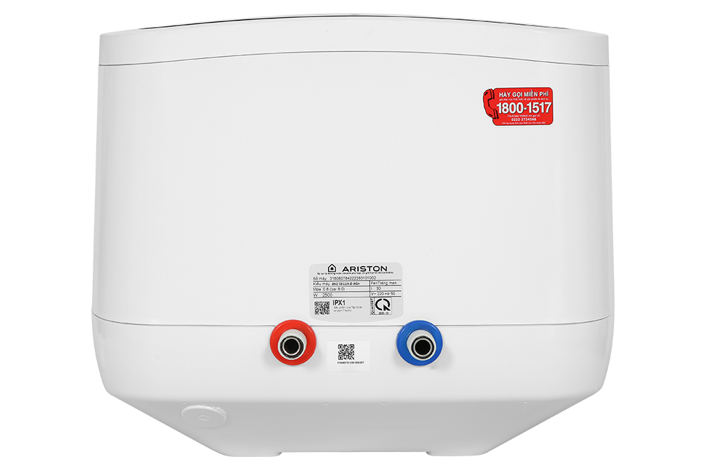 Máy nước nóng gián tiếp Ariston 30 lít AN2 30 LUX-D AG+ Màu Trắng - Đen