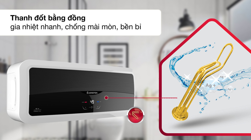 Tiện ích - Máy nước nóng gián tiếp 15 lít Ariston SL2 30 LUX-D AG 