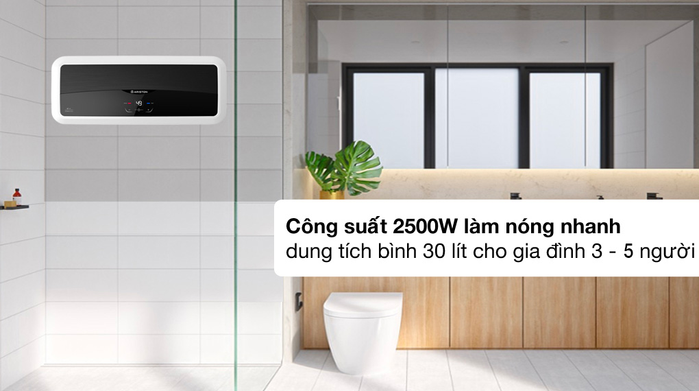 Làm nóng nhanh - Máy nước nóng gián tiếp 15 lít Ariston SL2 30 LUX-D AG 