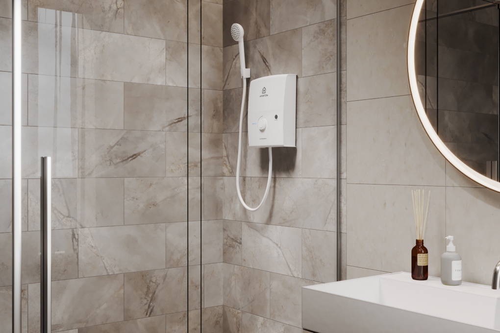 Máy nước nóng trực tiếp Ariston 4500W AURES EASY 4.5 D Màu Trắng