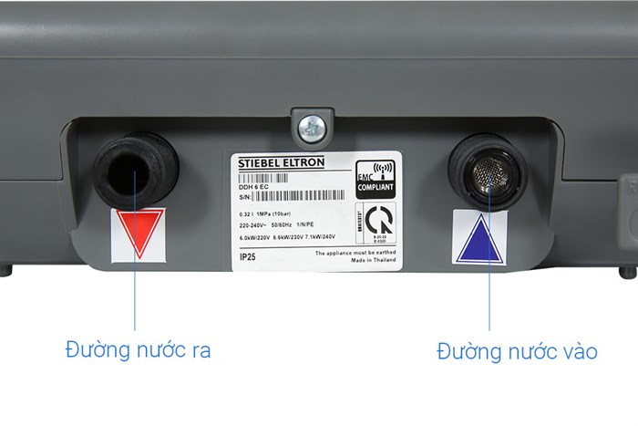 Máy nước nóng trực tiếp đa điểm (Multi Point) Stiebel Eltron 6000W DDH 6 EC Màu Xám