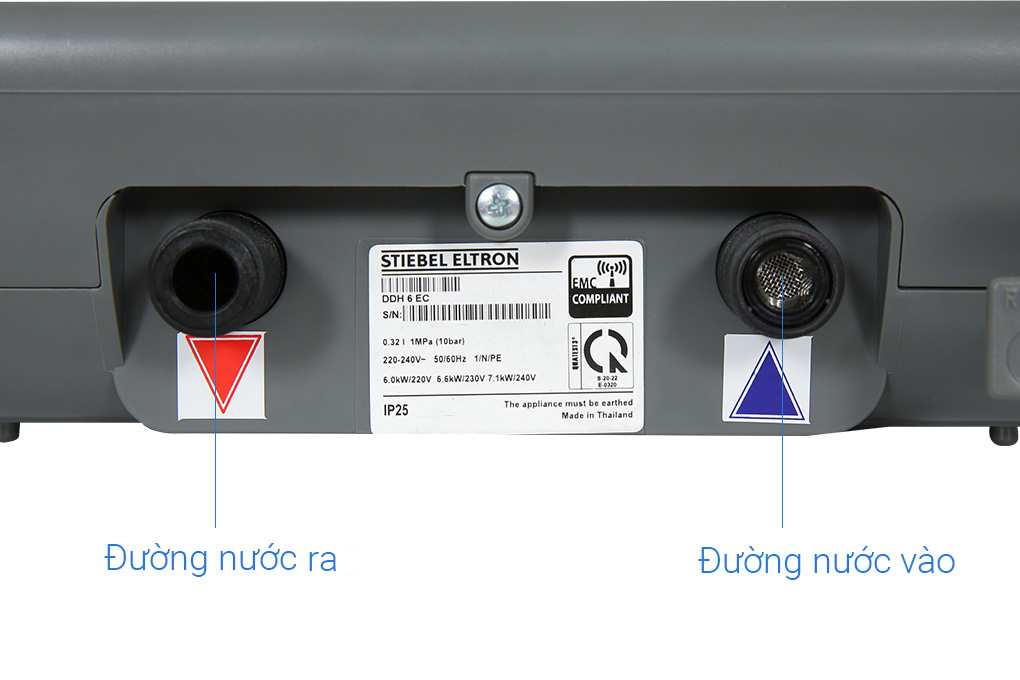 Máy nước nóng trực tiếp đa điểm (Multi Point) Stiebel Eltron 6000W DDH 6 EC Màu Xám
