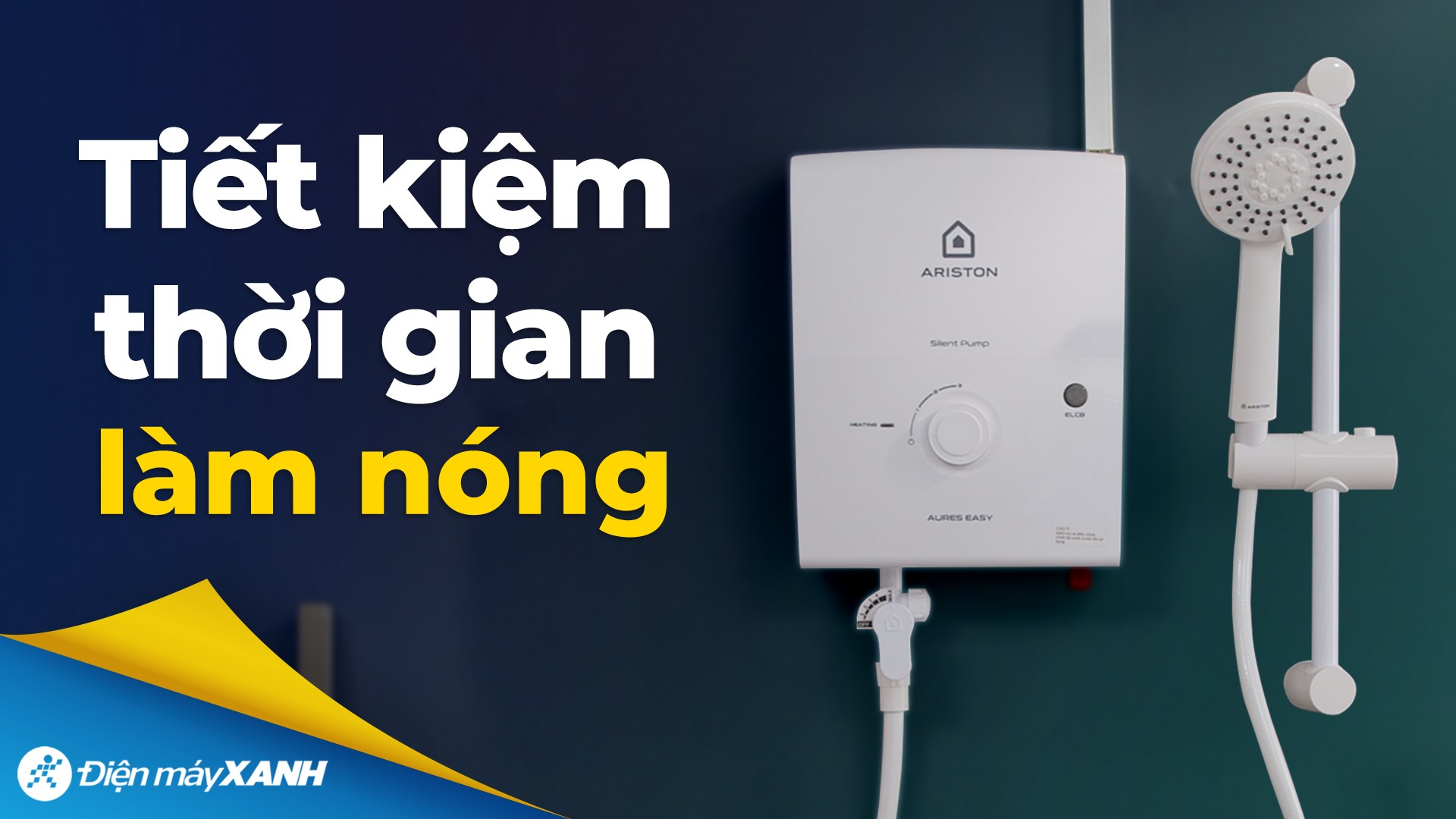 Máy nước nóng trực tiếp Ariston 4500W AURES EASY 4.5P 3S