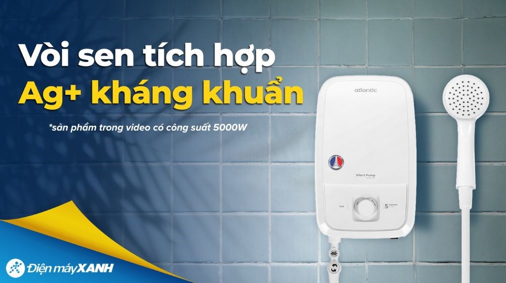 Máy nước nóng trực tiếp Atlantic 5000W Tempo Lite 5000 PU - 811025