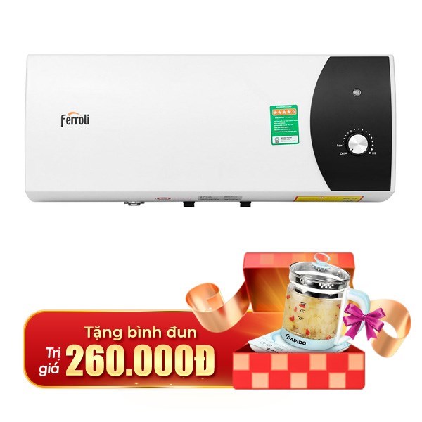 Bình nóng lạnh gián tiếp Ferroli 20 lít Mate 20L Ag+
                Mẫu mới