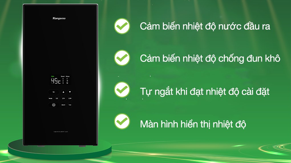 Máy nước nóng trực tiếp Kangaroo 4500W KGWD45N1
