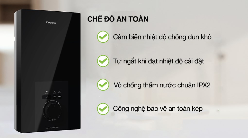Máy nước nóng trực tiếp Kangaroo 4500W KGWD45P2