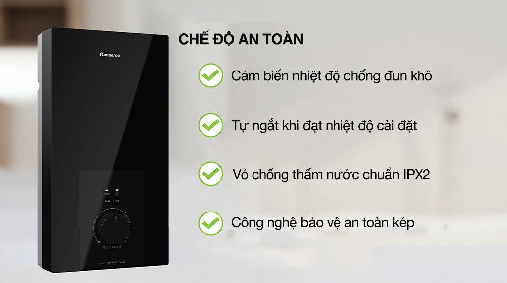 Máy nước nóng trực tiếp Kangaroo 4500W KGWD45N2