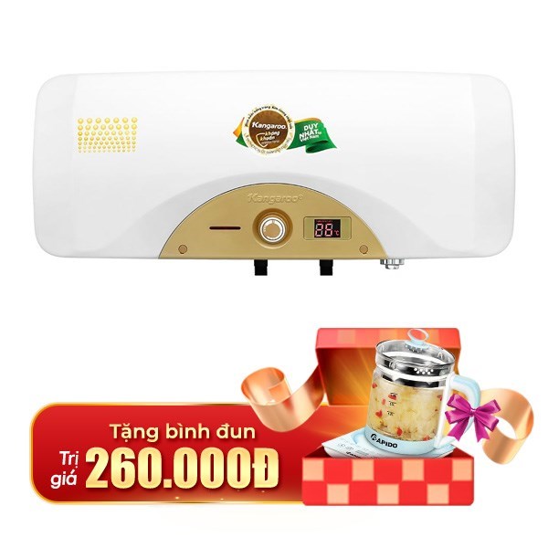 Bình nóng lạnh gián tiếp Kangaroo 22 lít KG68A2