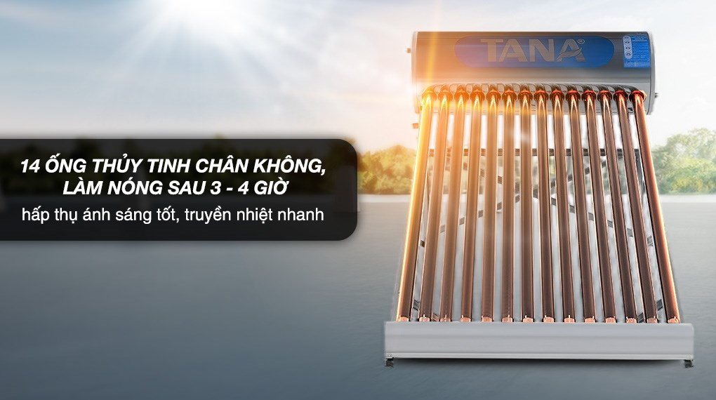 Máy nước nóng năng lượng mặt trời Tân Á 140 lít Go 58-14