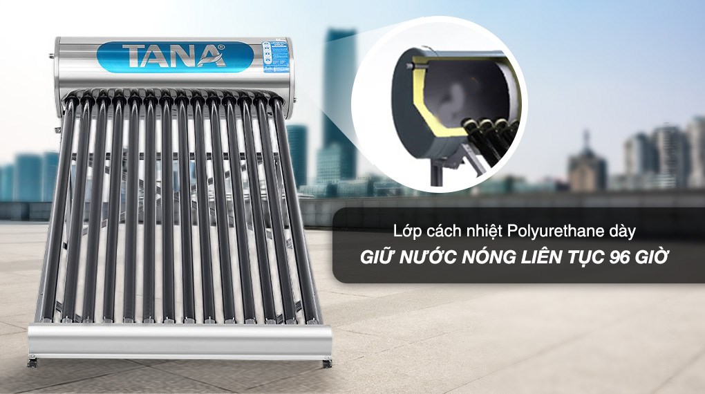 Máy nước nóng năng lượng mặt trời Tân Á 140 lít Go 58-14