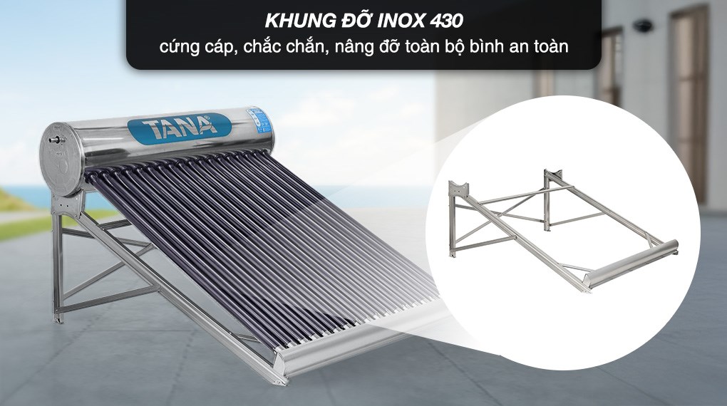 Máy nước nóng năng lượng mặt trời Tân Á 180 lít Go 58-18