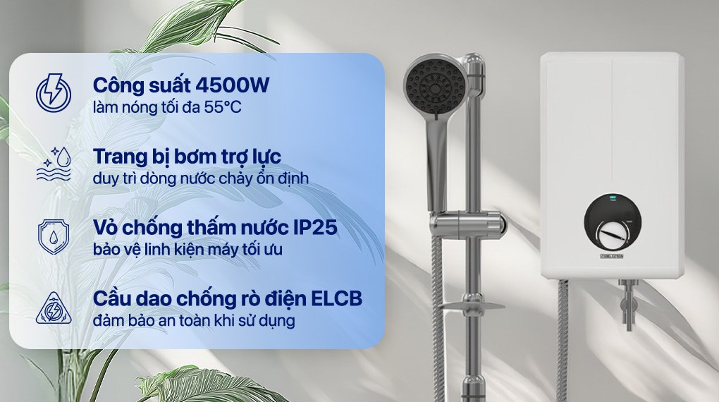 Máy nước nóng trực tiếp Stiebel Eltron 4500W XP 45 EC