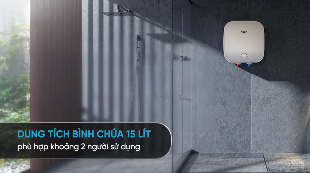 Máy nước nóng gián tiếp Aqua 15 lít 2500W AES15V-SQM1(VN)